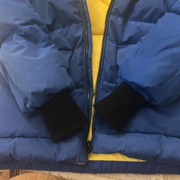 Mackage blue jacket - size 12- feather filled